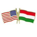 USA & Hungary Flag Pin